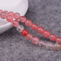 Cherry Quartz Beads Round Approx 1mm Length Approx 15 Inch Sold By Lot