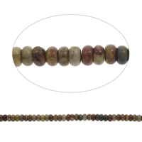 Natuurlijke Indiase Agaat kralen, Indian Agaat, Rondelle, 9x5mm, Gat:Ca 1mm, Ca 80pC's/Strand, Per verkocht Ca 15 inch Strand