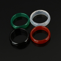 Agaat Finger Ring, verschillende materialen voor de keuze & verschillende grootte voor keus & gefacetteerde, Verkocht door PC