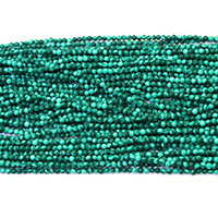 Malachite Beads Round natural Approx 0.5mm Length Approx 16 Inch Sold By Lot