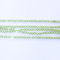 Peridot Stone Beads Round natural August Birthstone Approx 0.5mm Length Approx 16 Inch Sold By Lot