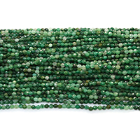 Jade African Beads Round natural & faceted Approx 0.5mm Length Approx 16 Inch Sold By Lot