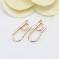 Brass Hook Earwire 24K gold plated with loop nickel lead & cadmium free Approx 3-5mm Sold By Lot