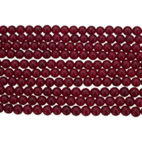 Marmor Beads, Naturlige marmor, Runde, forskellig størrelse for valg, rød, Hole:Ca. 0.8-1.4mm, Længde Ca. 15.5 inch, Solgt af Lot