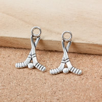Tibetan Style Tool Pendants, Golf Club, antique silver color plated, nickel, lead & cadmium free, 23x17x2mm, Hole:Approx 3mm, 500PCs/Lot, Sold By Lot