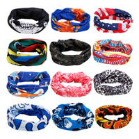 Outdoor Magic Bandana Polyester Microfiber multifunctional & anti ultraviolet & mixed Sold By Lot