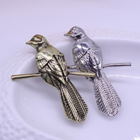 Zinc Alloy Brooches Bird plated lead & cadmium free Sold By PC