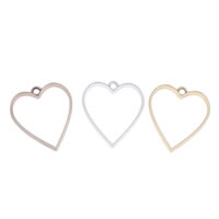 Zinc Alloy Heart Pendants plated matte lead & cadmium free Approx 2mm Sold By Bag