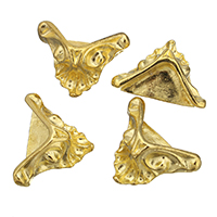Zink legering smykker Cabochons, Zinc Alloy, guldfarve belagt, nikkel, bly & cadmium fri, 19.50x13.50x9mm, 200pc'er/Lot, Solgt af Lot