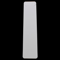 Papel Collar y pulsera Display Card, Rectángular, con el patrón de la letra, Blanco, 42x193mm, 200PCs/Bolsa, Vendido por Bolsa