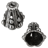 Zinc Alloy Bead Cap antique silver color plated nickel lead & cadmium free Approx 1mm Sold By Lot