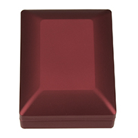 Velveteen smykker sæt box, PU, vedhæng & halskæde, med limfilmen & Velveteen, Rektangel, rød, 70x90x35.50mm, 5pc'er/Lot, Solgt af Lot