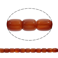 Natural Red Agate Beads, Drum, 17x14mm, Approx 25PCs/Strand, Sold Per Approx 15.5 Inch Strand