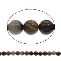 Naturliga Lace agat pärlor, spets agat, Rund, 10mm, Ca 40PC/Strand, Såld Per Ca 15.5 inch Strand