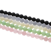 Perles agates, Agate, Rond, facettes, plus de couleurs à choisir, 12mm, Environ 32PC/brin, Vendu par Environ 15.5 pouce brin