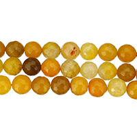 Naturlig Drage Veins Agate perler, Runde, forskellig størrelse for valg & facetteret, Hole:Ca. 1mm, Længde Ca. 15 inch, Solgt af Lot