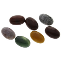 Kamień szlachetny Kaboszon, Naturalne, z płaskim tyłem & mieszane, 13x18x6mm, 5komputery/torba, sprzedane przez torba