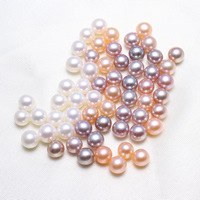 Cultured No Hole Freshwater Pearl Beads, Potato, natural, more colors for choice, 5.5-6mm, 10PCs/Bag, Sold By Bag