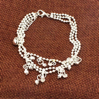 Brass Anklet with 5cm extender chain platinum color plated  nickel lead & cadmium free 220mm Length Approx 8.5 Inch Sold By Bag