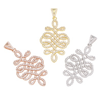 Cubic Zirconia Micro Pave Brass Pendant plated micro pave cubic zirconia nickel lead & cadmium free Approx Sold By PC