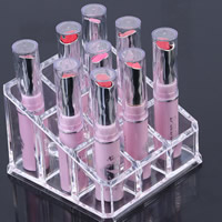 Cosmetics Display, Acrylic, clear, 90x90x65mm, 2PCs/Lot, Sold By Lot
