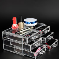 Cosmetics Display, Acrylic, clear, 240x150x110mm, 2PCs/Lot, Sold By Lot