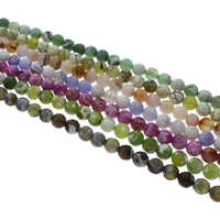 Feuerachat Perle, rund, facettierte, keine, 10mm, Bohrung:ca. 1mm, Länge ca. 14.5 ZollInch, 10SträngeStrang/Tasche, ca. 38PCs/Strang, verkauft von Tasche