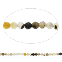 Naturliga Lace agat pärlor, spets agat, Rund, fasetterad, blandade färger, 8mm, Hål:Ca 1mm, Längd Ca 14.5 inch, 10Strands/Bag, Ca 47PC/Strand, Säljs av Bag