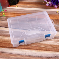 Jewelry Beads Container Polypropylene(PP) Rectangle clear Sold By Lot