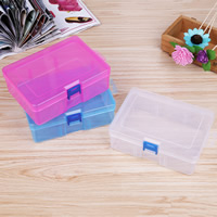 Jewelry Beads Container, Polypropylene(PP), Rectangle, more colors for choice, 165x120x60mm, Sold By PC