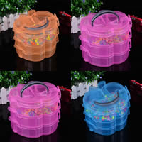 Jewelry Beads Container, Polypropylene(PP), Apple, more colors for choice, 160x150x130mm, 2PCs/Lot, Sold By Lot
