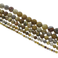 Natürliche verrückte Achat Perlen, Verrückter Achat, rund, verschiedene Größen vorhanden, Bohrung:ca. 1mm, verkauft per ca. 14.5 ZollInch Strang