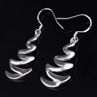 Brass Drop Earring real silver plated lead & cadmium free Sold By Pair