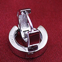 Brass Huggie Hoop Earring real silver plated lead & cadmium free Sold By Pair