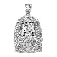 Stainless Steel Pendants Egyptian Pharaoh with rhinestone original color Approx Sold By PC
