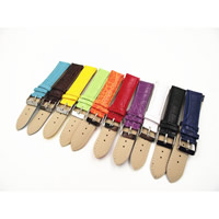 Watch Bands PU Leather zinc alloy pin buckle platinum color plated mixed colors Length Approx 8.2 Inch Sold By Lot