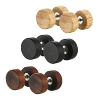 316L Stainless Steel Fake Plug with Wood mixed colors Sold By Lot