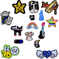 Sewing on Patch, Cloth, Embroidery, different styles for choice, 30Sets/Lot, 10PCs/Lot, Sold By Lot