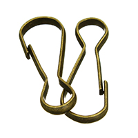 Fer Key fermoir, Plaqué de couleur de bronze antique, 11x29x3mm, 200PC/lot, Vendu par lot