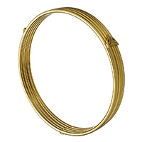 Stainless Steel Bangle gold color plated for woman Inner Approx 67mm Length Approx 9 Inch Sold By PC