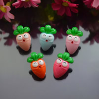 Mobile Phone DIY Decoration Resin Carrot mixed colors Sold By Bag