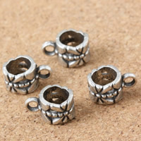Zinc Alloy Bail Beads Column antique silver color plated lead & cadmium free Approx 1.5mm 5.5mm Sold By Bag
