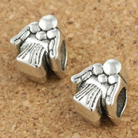 Zinc Alloy European Beads Angel antique silver color plated without troll lead & cadmium free Approx 5mm Sold By Bag