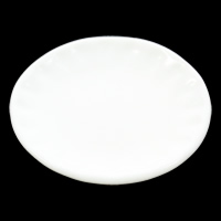 Fashion Resin Cabochons Flat Round flat back white Sold By Bag
