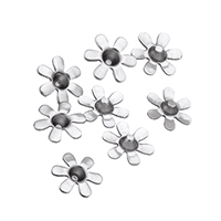 Stainless Steel Cabochon Setting Flower rivoli back original color Inner Approx 2.3mm Sold By Lot