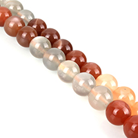 Mondstein Perlen, rund, verschiedene Größen vorhanden, Klasse AA, verkauft per ca. 15 ZollInch Strang