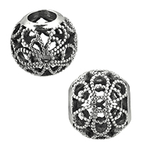Thailand Sterling Silver European Bead Drum without troll & hollow Approx 4.5mm Sold By PC
