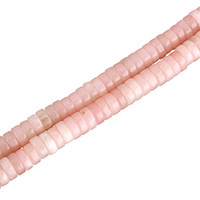 Rosa Opal Perle, flache Runde, natürlich, verschiedene Größen vorhanden, Bohrung:ca. 1mm, Länge ca. 16 ZollInch, verkauft von Menge