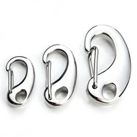 Stainless Steel Snap Hook Carabiner original color Approx 3mm Sold By Bag