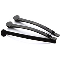 Hair Clip Findings Zinc Alloy painted black lead & cadmium free Sold By Bag